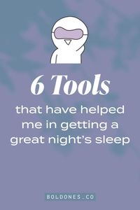 Here are 6 things I use in my nightly routine to help me get a good night's sleep. insomniac. sleeping tips. wellbeing. sleep kit. getting sleep.