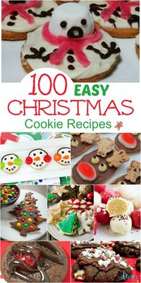 100 Easy Christmas Cookie Recipes You Must Try this Christmas #Christmas #cookies #desserts #recipes