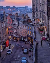 The streets of Edinburgh, Scotland