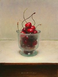 Jos Van Riswick - cherries still life
