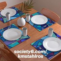 Available in sets of 2 or 4, Made from 100% cotton, 18" x 24" (45.7 cm x 60.9 cm) Design printed on the front with natural cotton on back, Machine wash cold on gentle cycle, Hang to dry. #artforsale #digitalart #abstractart #digitaldrawing #placemats #placematset #decorativeplacemats #tabledecor #tablesetting #tableware #tablelinens #tablemats #giftideas