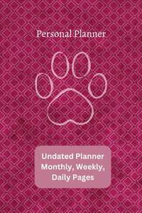 Paw print planner with undated pages so you can start your year at the time that best suits you. Pages include month/week/day at glance, to do lists, goal setting and much more!