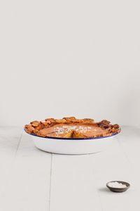 salty honey rosewater crust pie
