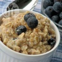 Frühstücks-Oatmeal Blaubeere Apfelmus
