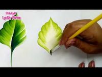 Pintura En Tela Para Principiantes Hojas Para Flores / How To Paint Leaves - YouTube