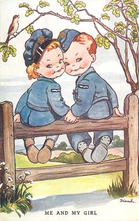 Vintage Dinah postcard