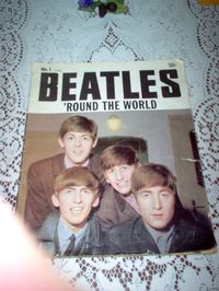 Vintage Beatles 'Round the World Magazine - Beatles Memorabilia - Beatles Magazine