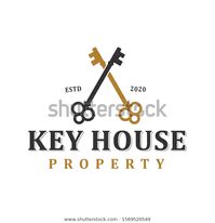 Key House Property Logo Icon Simple Stock Vector (Royalty Free) 1569520549