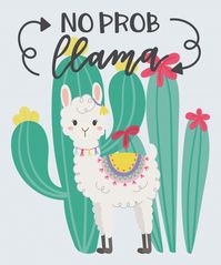 Llama linda en la naturaleza