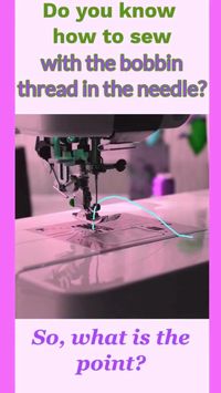 Here is a very interesting sewing tip. Learn to sew with the bobbin thread in the needle. Find out why you may need to do it. It’s especially useful for sewing darts in silk chiffon and other lightweight natural fabric. You can also use this technique when making DIY wedding dress from chiffon or organza. Have fun with your sewing machine! #sewinghacks #sewingdarts #howtosew #sewingtutorials #sewingtips #sewingmachine.