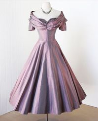 Vintage Prom Dress, Light Purple Prom Gown