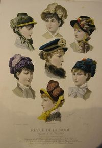 1880 - Digging the double bird hat.