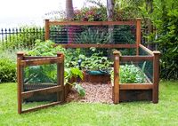 Pretty little fenced in garden, and keeps those pesky animals out too!