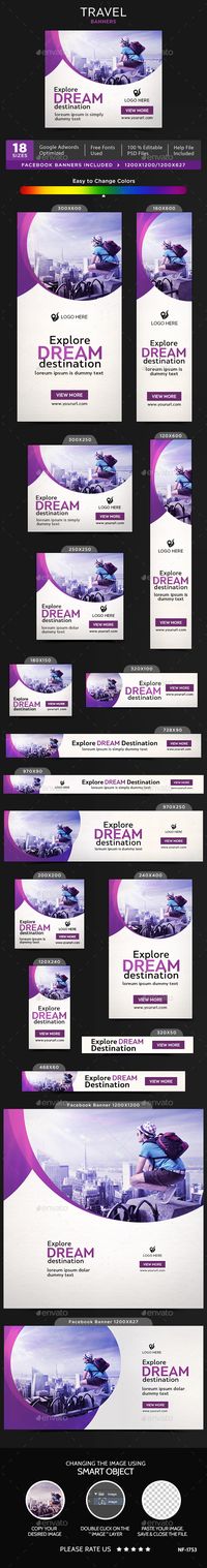 Travel Banners Template PSD