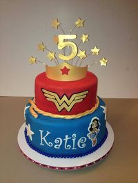 Wonder woman birthday cake