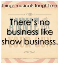 Things i learnt from musicals