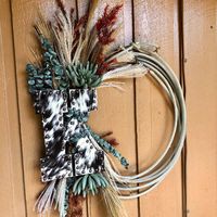 Cowhide Wreath — jamesonropeco.com