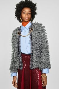 MANTEL AUS LAMMFELLIMITAT - MÄNTEL-DAMEN | ZARA Deutschland