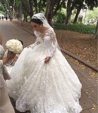 We make custom long sleeve #weddingdresses for all sizes. We also make #replicas of couture designer dresses for less. We can work from any picture you have. For more info on #inspired #bridal gowns email us directly. DariusCordell.com