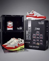 Keep ‘em fresh and wear your trainers for the first time, every time! The Best Sneaker Box On the Market! Sneakerhead or not, the new Shoe Stack sneaker crate is the ultimate shoe display box to elevate your home shoe storage. If you are looking for a uk drop front shoe box then look no further. Because we really have you covered when it comes to sneaker storage and shoe accessories.