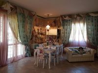 #tendeclassiche in tessuto stampato doppiate con organza in 2 colori e con #drappi in 3 colori coordinati #tendedainterni