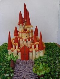 Скульптура Квиллинг: Сказочный замок Бумага. Фото 3