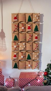 Adventskalender basteln mit pfeifenputzer