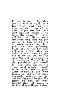 On waiting - strength, encouragement, patience, waiting for love, waiting for the right one, encouragement quote for women, words of encouragement for college students for young women hard time motivation stay strong God’s Will positive quotes for life truths instagram Snapchat story morgan Harper nichols quote prose