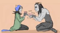 PURROPER ETIQUETTE (I'm pinning a lot of Nepeta and Equius but their meowrailegence is so amazing.)