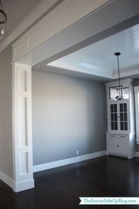 Love the decorative molding framing the doorway!