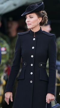 Today's visit is Kate's second to the centre in less than a year, after she wore a helmet ...