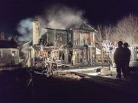 Heat lamp in chicken coop likely cause of house fire. Michigan April 2015.