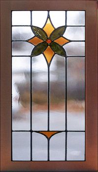 Somers Tiffany C33-718 Custom Kitchen Cabinet Leaded Panel