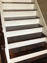 Turn carpeted stairs into hardwood beauties for just $60! -- The Serene Swede on remodelaholic.com #stairs #diy #makeover