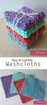 How to Crochet Washcloths using the Blossom stitch || love the look of this pretty stitch!