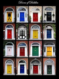 THE FAMOUS DOORS OF IRELAND GREEN FRONT DOOR IRISH REPRO POSTER THE FAMOUS DOORS OF IRELAND GREEN FRONT DOOR IRISH REPRO POSTER