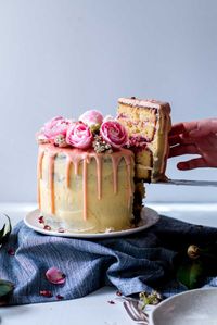 Lemon, Almond & Raspberry Layer Cake | The Brick Kitchen