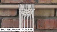 Full tutorial + more on my YouTube channel (Gray Wonders) #diy #macrame #macrameknots #macrametutorial #macramewallhanging #macramediy #diyhomedecor #howto #macramepattern #macrameprojects