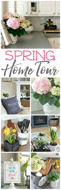 Take this beautiful spring home tour for spring decor ideas to inspire you for your own home!