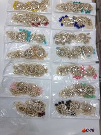 Rs 600+$ Mirror earing tikka