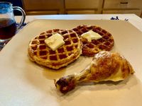 Chicken & Waffles Chaffle - SeriousKeto