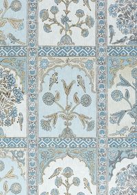 INDIAN PANEL, Spa Blue, F910633, Collection Ceylon from Thibaut