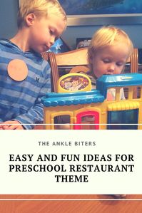 Coming up with Preschool Themes and Ideas is potentially one of my favorite parts of Homeschooling Preschool. This Restaurant theme was exactly what we needed to get school going again after the holidays. So many fun activities that can be made harder or easier based on the age of your child. #homeschool #homeschoolpreschool #prek #theanklebiters #theanklebitersblog