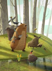 Story about how the forest animals preparing for war Writer - Vytautas V. Landsbergis Book preview - issuu.com/dominicuslituanus/docs/birute_skruzdziu_generole/18?e=8325218%2F31975885 M...