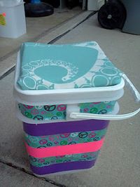 After they make their own seat and decorate it, they can put their camping supplies inside, raincoat, snacks, waterbottle, etc...