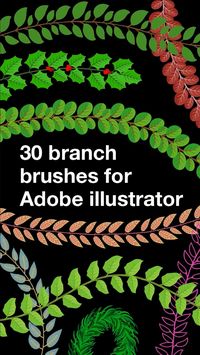 Effortlessly draw branches using this brush library for Adobe Illustrator, available now in our Etsy shop. Draw using the brush tool and the brush library will apply a branch of your choosing over the top. Grow your floral illustrations today! Visit Etsy for more details...