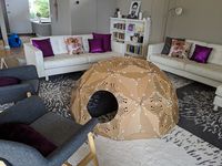Cardboard geodesic dome - Made on a Glowforge - Glowforge Owners Forum