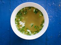 Miso Soup with Scallions and Shiso | Saveur