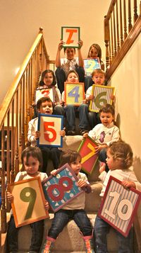 For grandparents... all the grandkids holding their # in birth order! We'll have to do this one every Christmas!