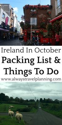Ireland In October 2019 – Events, Things To Do, What To Wear & Packing List for exploring Ireland through October.
